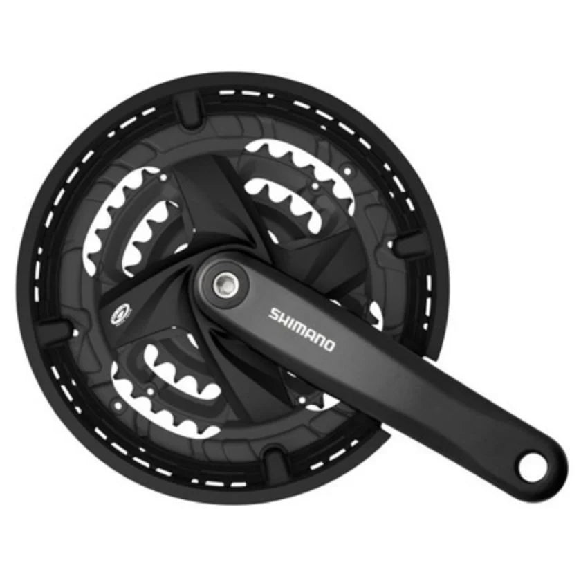 Shimano FRONT CRANKSET FC-M371-L 170mm 48-36-26T BLACK – Salter Cycles