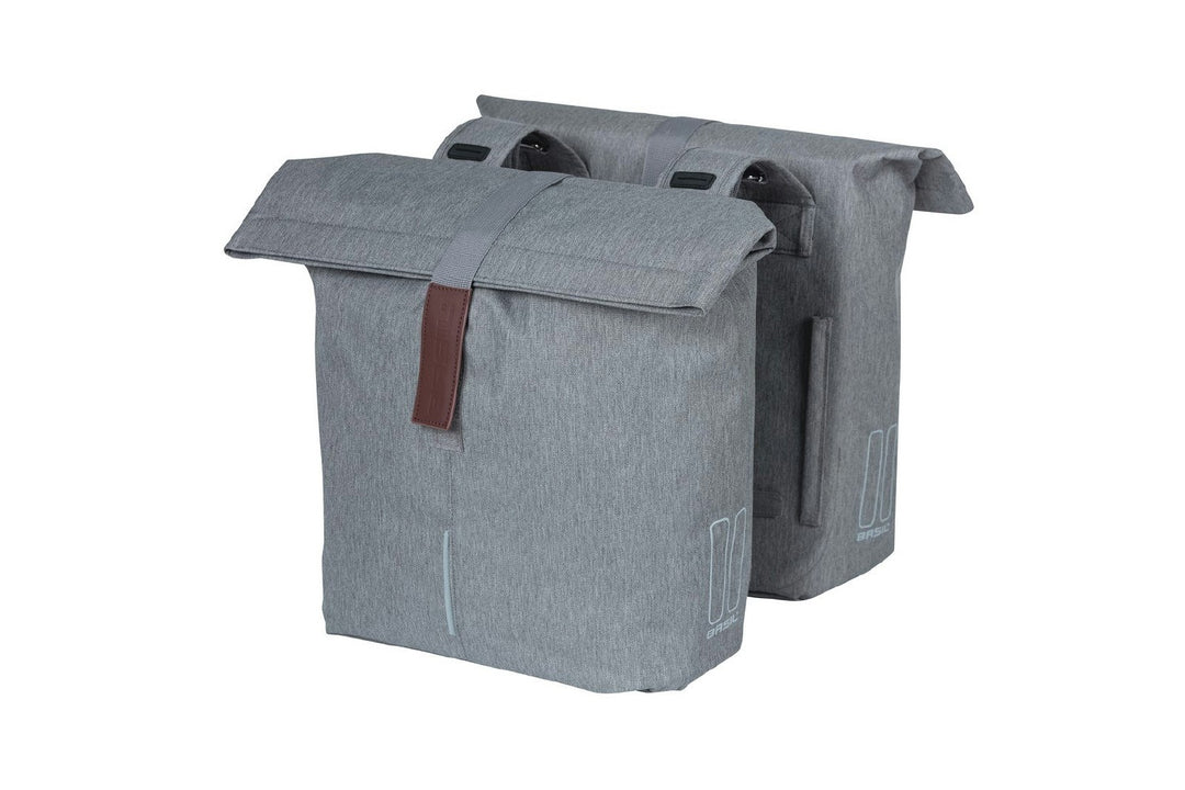 BASIL CITY DOUBLE BAG, 28-32L, GREY MELEE