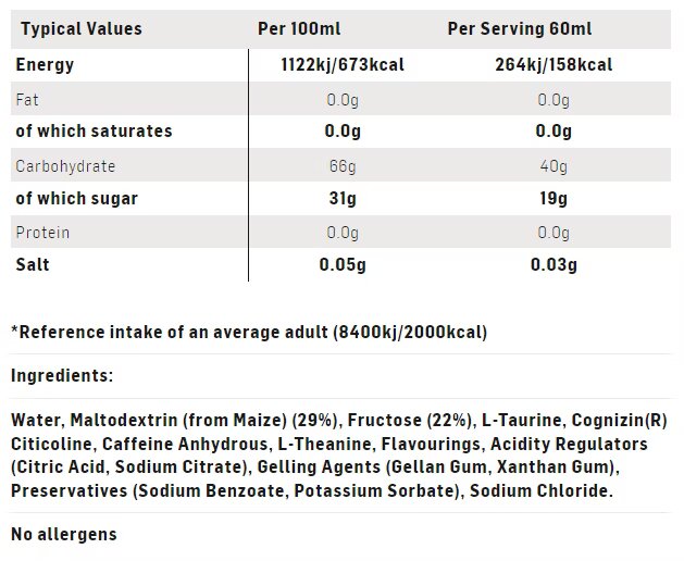 SiS Beta Fuel + Nootropics 60ml Lemon Lime