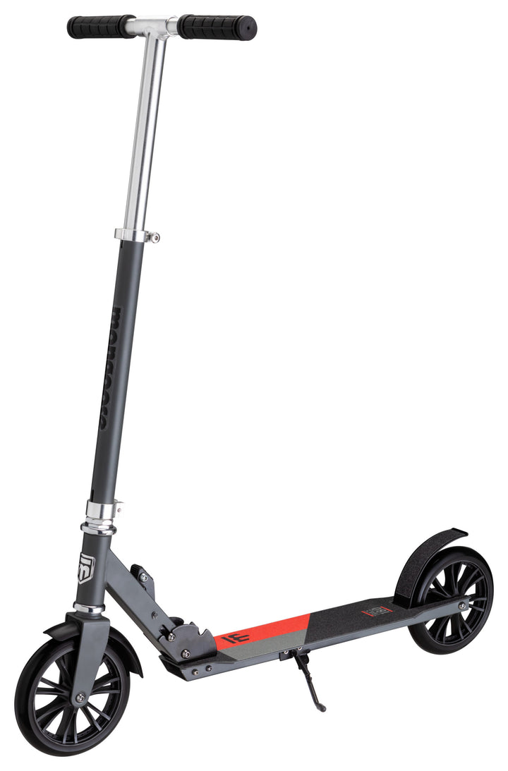 Mongoose trace 180 folding scooter - grey/red