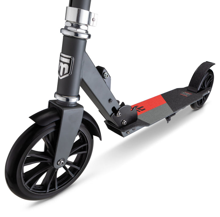 Mongoose trace 180 folding scooter - grey/red