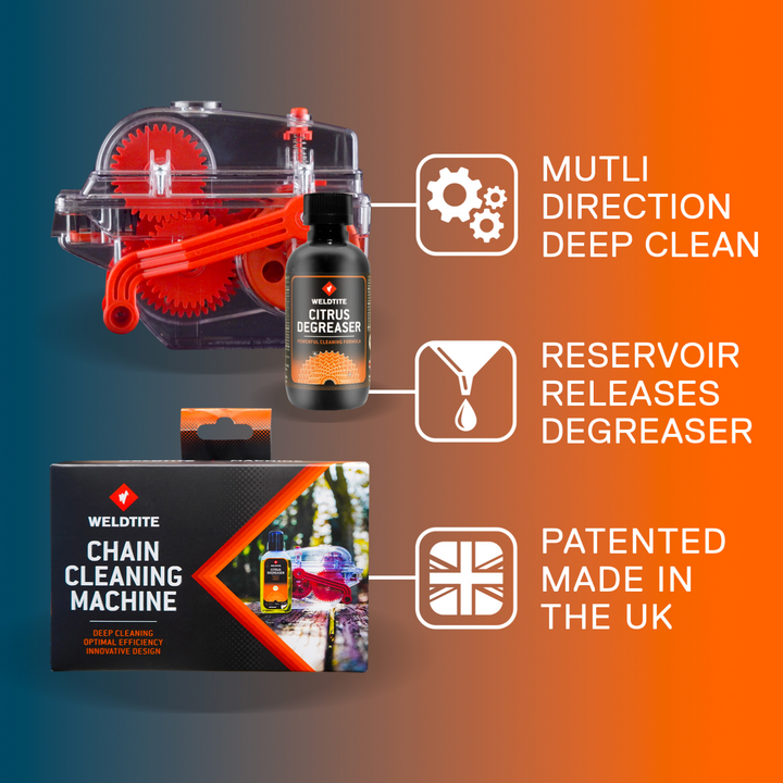 Weldtite Chain Cleaning Machine with Citrus Degreaser