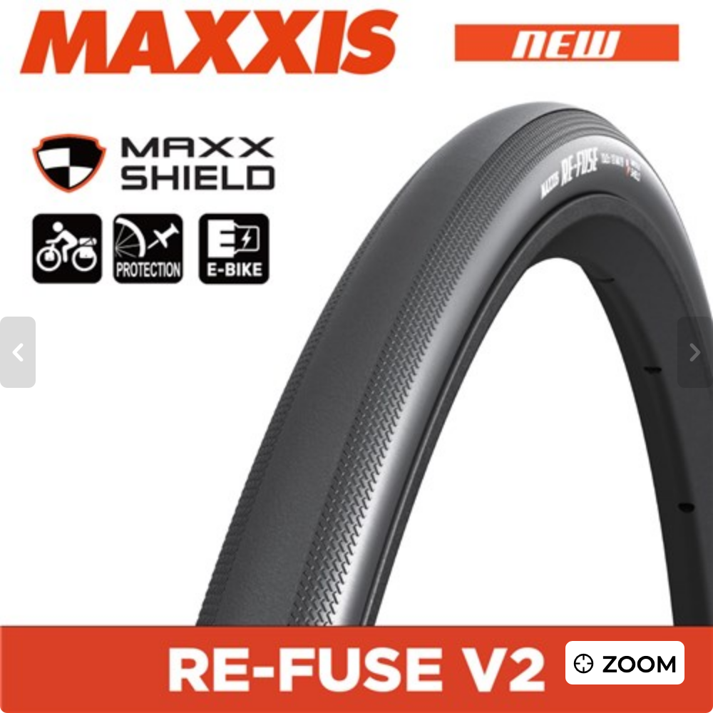 MAXXIS Refuse V2- 700 X 25 Folding - 60TPI MaxxShield - Black