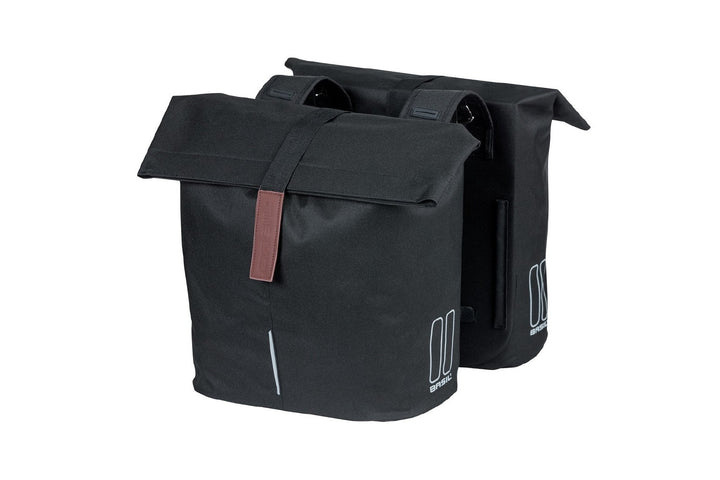 basil city double bag 28-32lt black