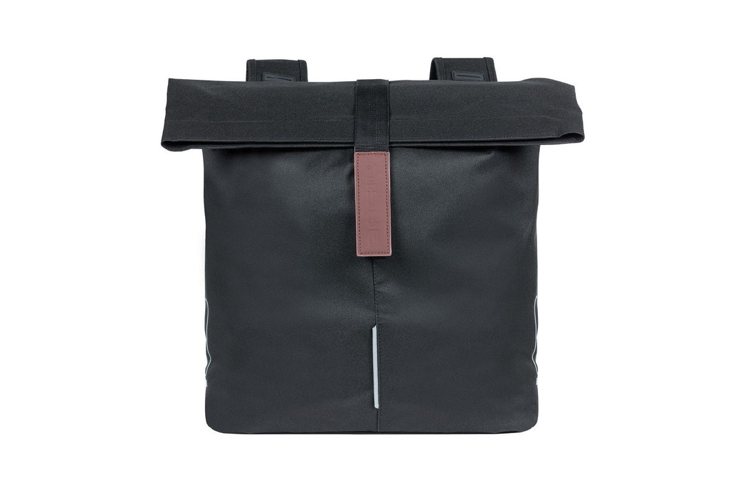 basil city double bag 28-32lt black